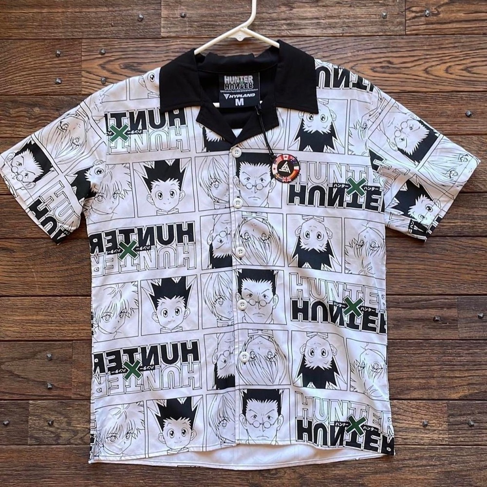 Hunter x Hunter anime button up shirt